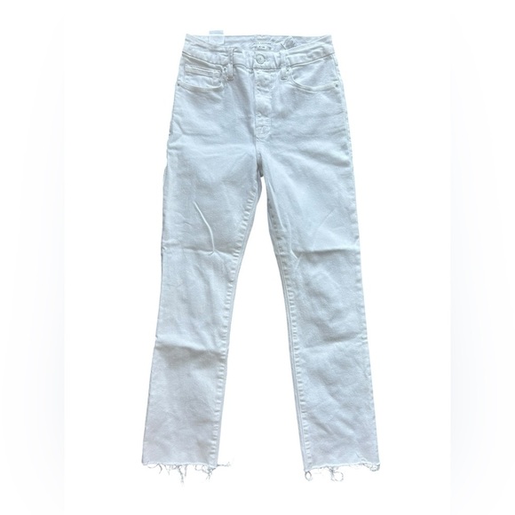 Good American NWT Good Legs Straight High Rise White Denim Jeans Size 2/26 New - Picture 4 of 10